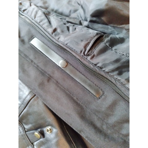 M-BOSS Black Premium Leather Conceal Carry Armored Motorcycle Jacket Lined XL - Picture 15 of 16